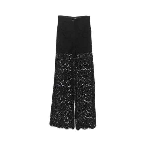 Flared Branded Stretched Lace Pants