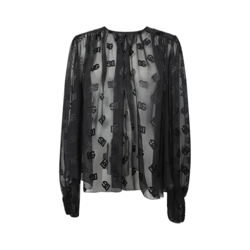 Dg Logo Monogram Pattern Blouse
