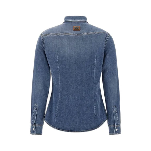 Long-Sleeved Denim Shirt