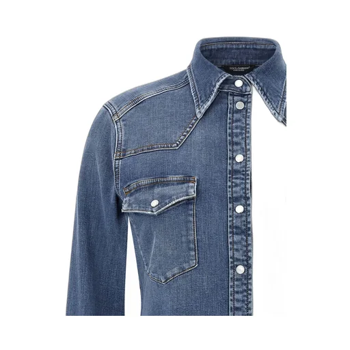 Long-Sleeved Denim Shirt