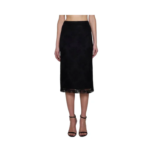 Midi Lace Pencil Skirt
