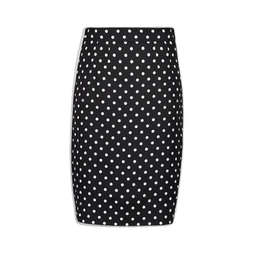 Polka Dot Printed Pencil Skirt