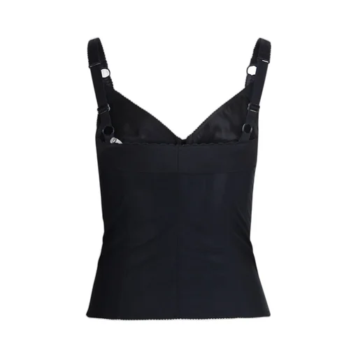 Elastic Satin Bustier Top