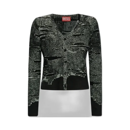 M-Alima-L Distressed Cardigan