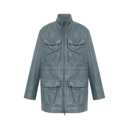 L-Wen Leather Field Jacket