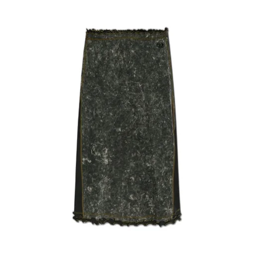 O-Meno High Waist Midi Skirt
