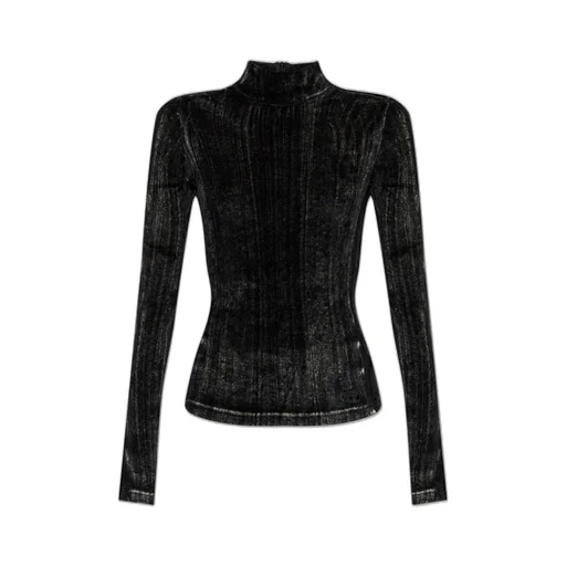 T-Slimy Mock-Neck Top
