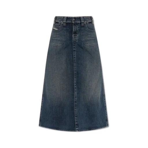 De-Pago-Mid-Re Denim Midi Skirt