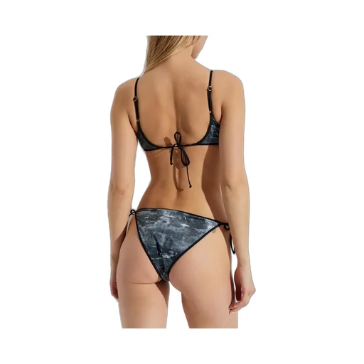 Cloudy-D-Pop Logo Plaque Bikini Top