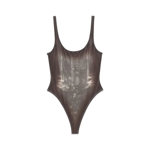 Marilyn-Dnm Denim Print Swimsuit