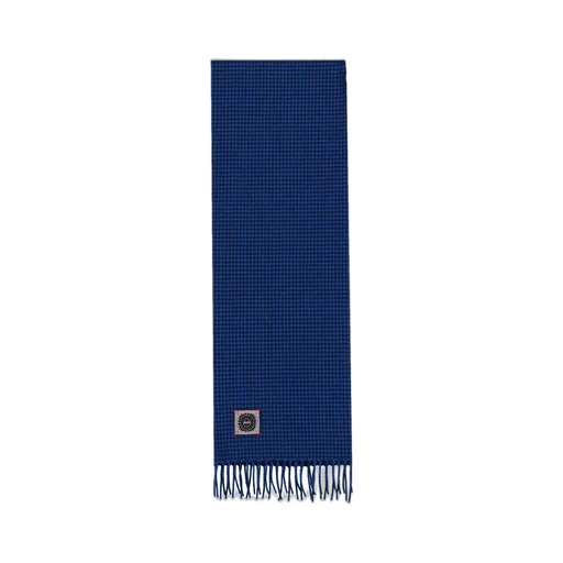 Logo Patch Fringed Scarf