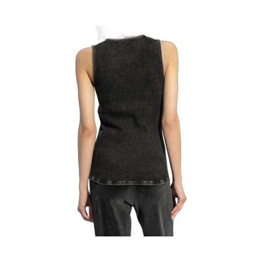 De-Nessi-S Zipped Tank Top