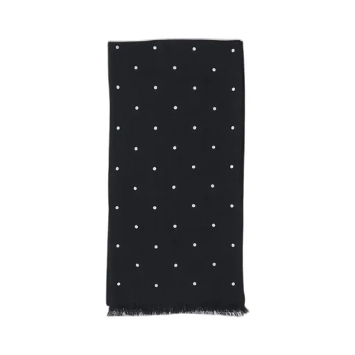 Dot Printed Frayed Scarf