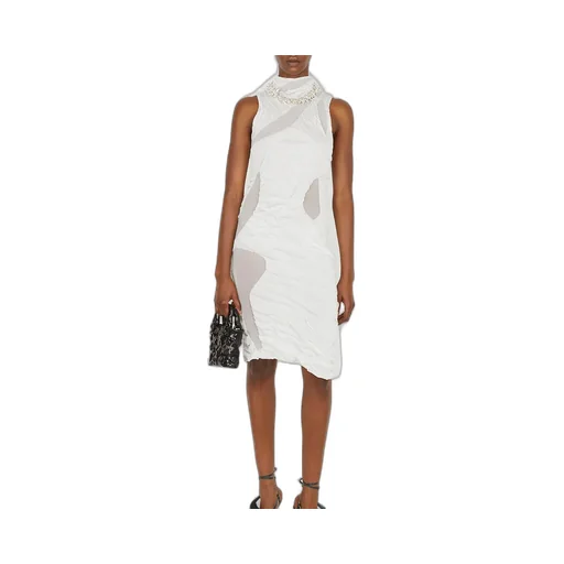 Wetlook Knit Mini Dress