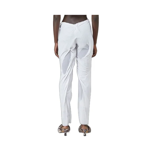 Wet-Look Twisted Pants