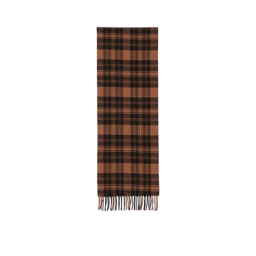 Checked Fringed Edge Scarf