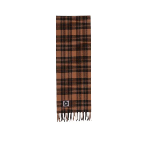 Checked Fringed Edge Scarf