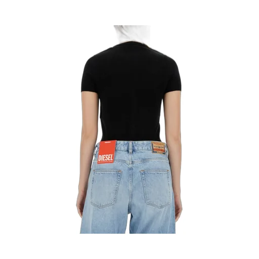 M-Arga Cut Out Logo Fine Knit Top