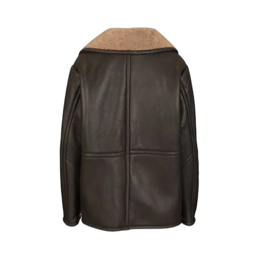 Shearling V-Neck Coat