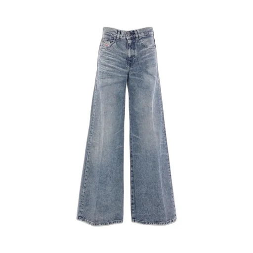 Logo Patch Wide-Leg Jeans