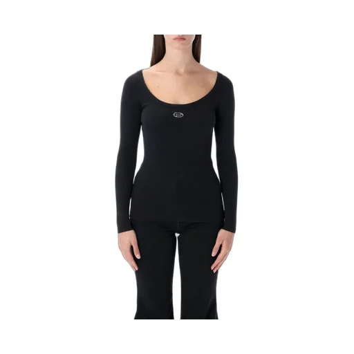 Oval-D Long Sleeved Ribbed Top