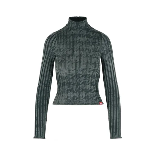 Logo Patch High Neck Top