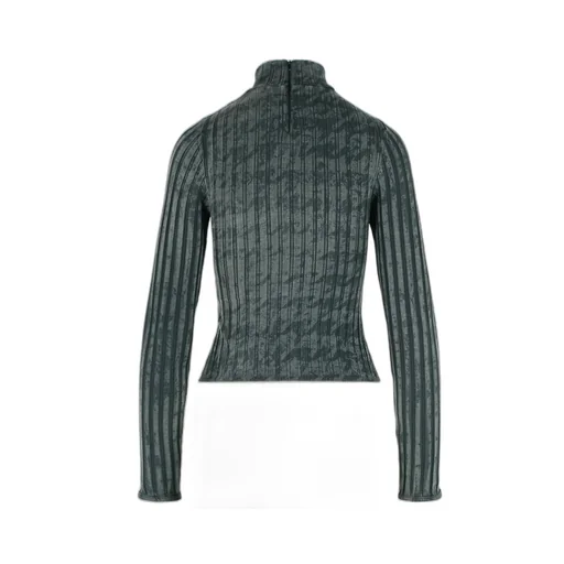 Logo Patch High Neck Top
