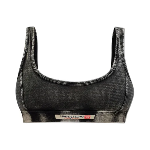 Logo Detail Denim Bra