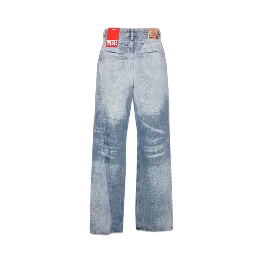 Logo Patch Wide Leg Jeans