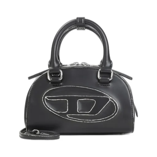 Logo Debossed Zipped Top Handle Bag