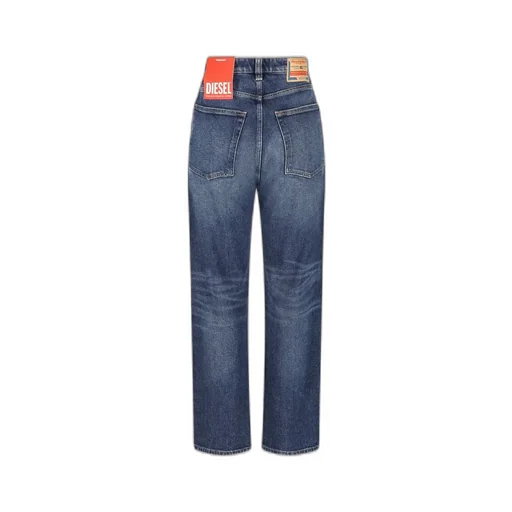 Logo Patch Straight-Leg Jeans