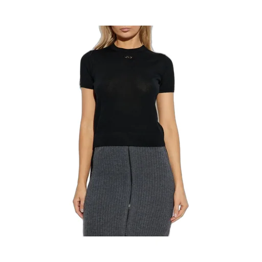 M-Aline Logo Embroidered Knitted Top