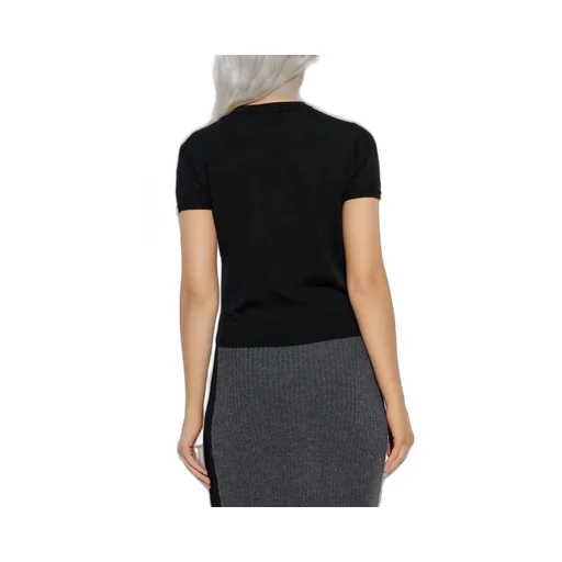 M-Aline Logo Embroidered Knitted Top