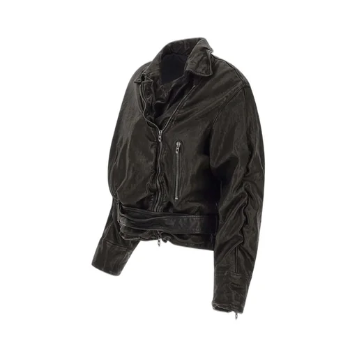 Zip-Up Belted Jacket