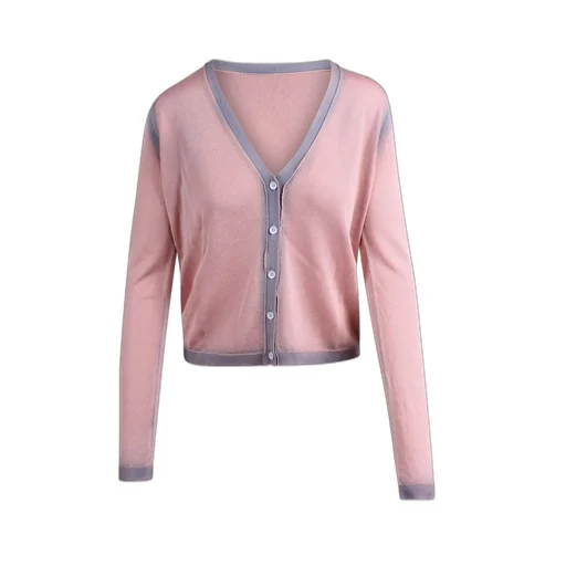 V-Neck Button-Up Cardigan