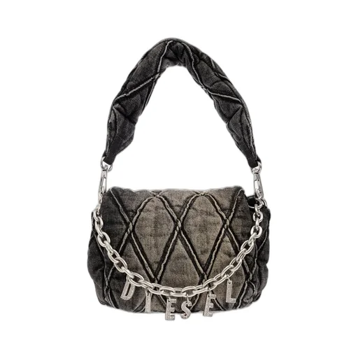 Charm D Denim Shoulder Bag