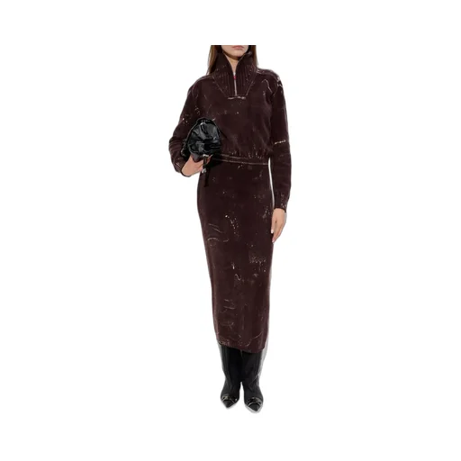 M-Marcelle Distressed Midi Dress