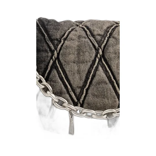 Charm D Denim Shoulder Bag