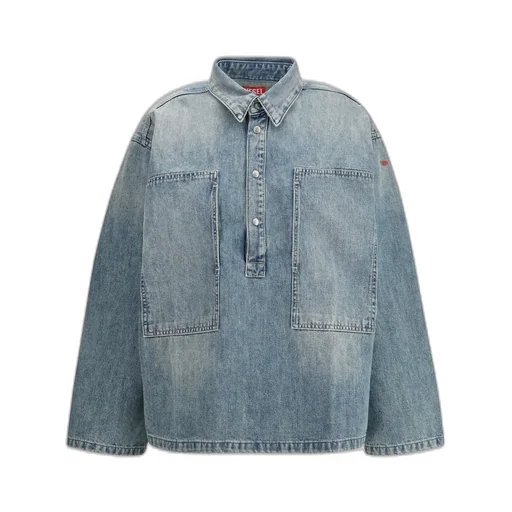 De-Priss Henley Denim Top