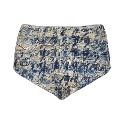 De-Jizz-Fsh1 Distressed Denim Shorts