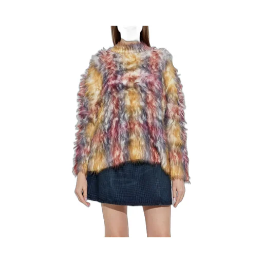 Checked Fluffy Jumper