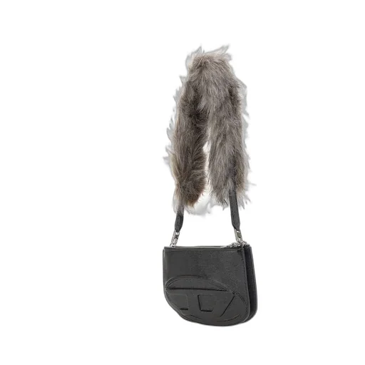 1-Dr Logo Embossed Shoulder Bag