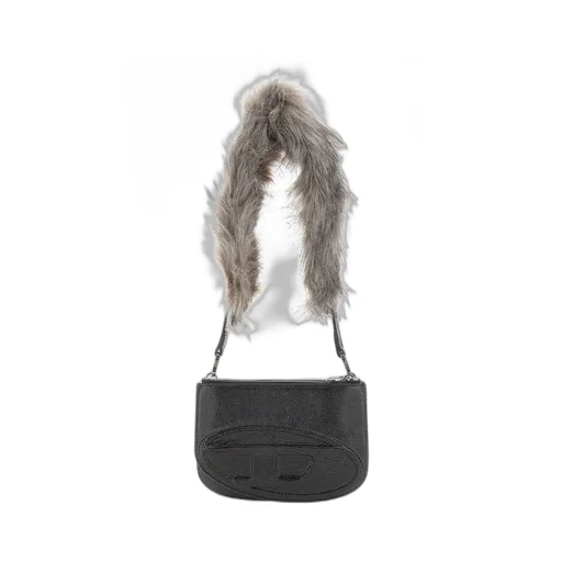 1-Dr Logo Embossed Shoulder Bag