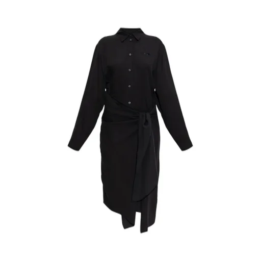 D-Iletta Long Sleeve Buttoned Dress