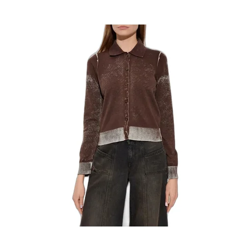 M-Loren Faded Reverse Printed Cardigan