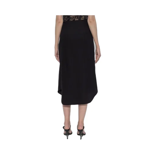 Logo Plaque Draped Skirt