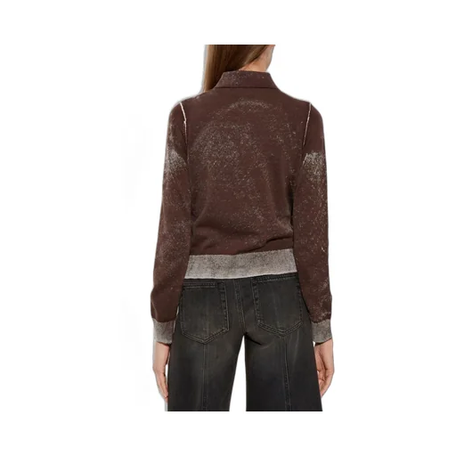 M-Loren Faded Reverse Printed Cardigan