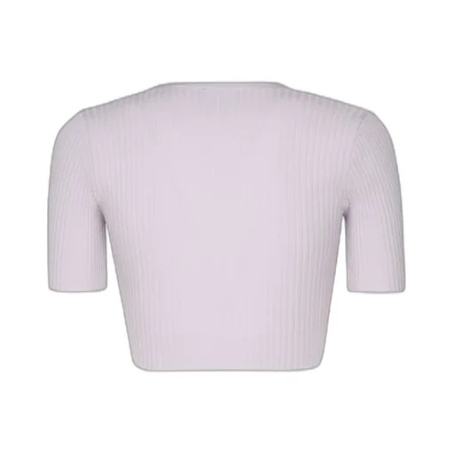 V-Neck Cropped Knitted Top