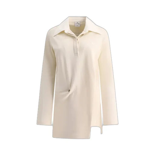 Twist Long-Sleeved Polo Dress