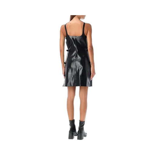 Buckle Detailed Sleeveless Dress